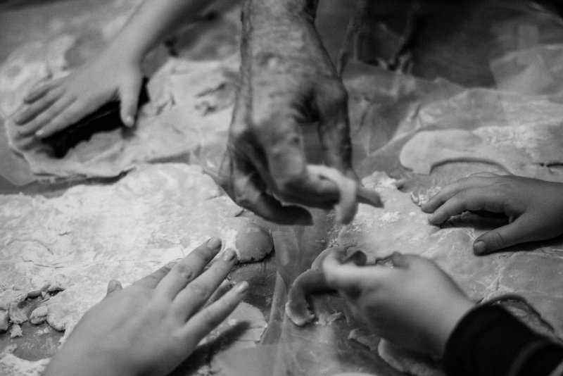 All hands on dough